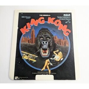 King Kong Original Movie - RCA Selectavision CED Videodisc vintage